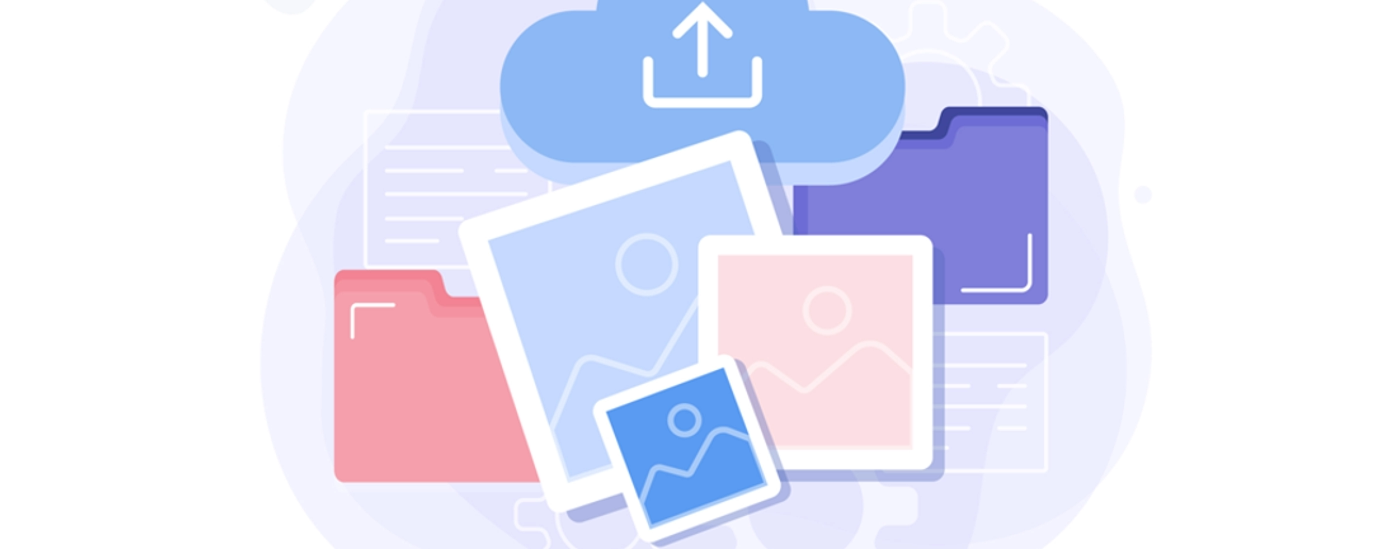 A graphic illustrating the key elements of image SEO optimization, including speed, context, and metadata.